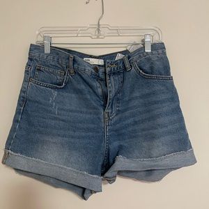 Zara Mom Jean Shorts